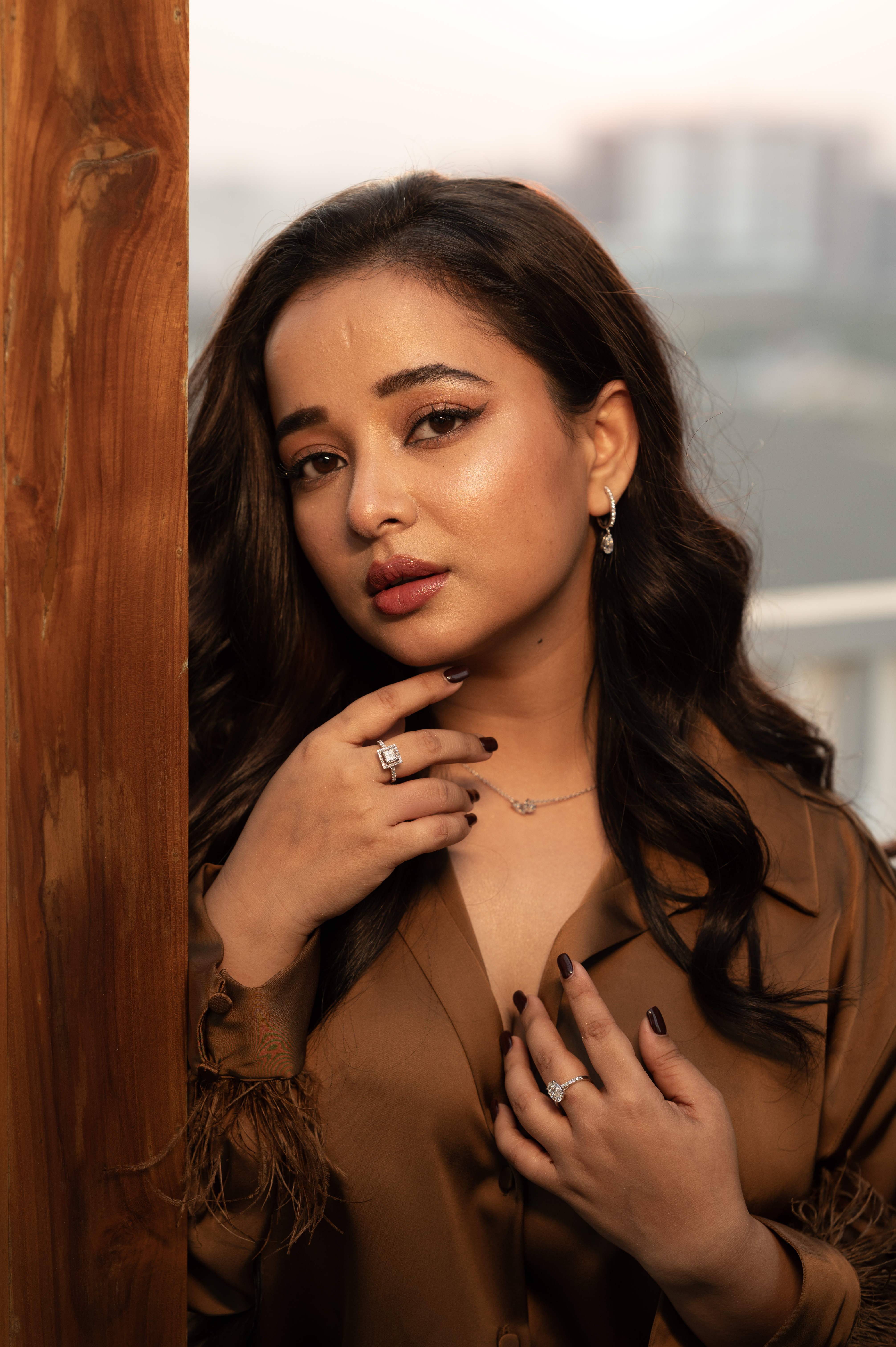 Ethical Glow Lab Diamond Silver Ring for Women (SRB-AG018)