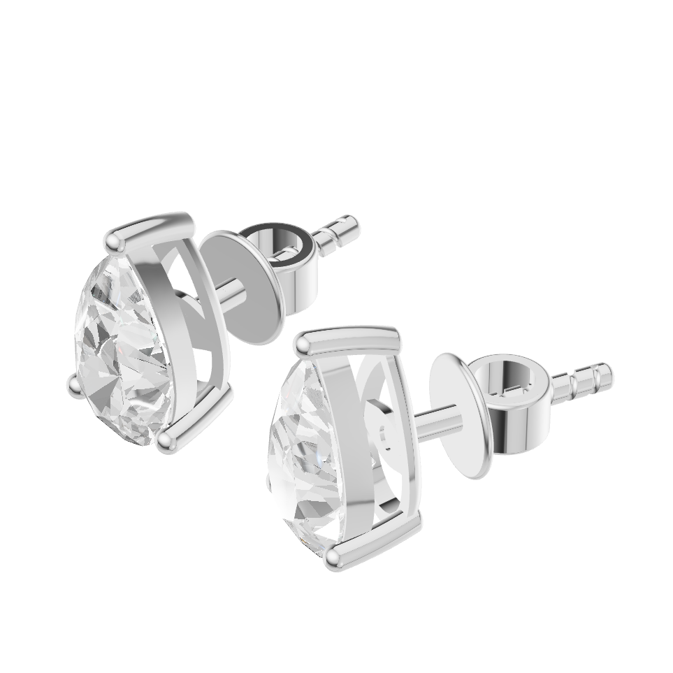 Crafty Lab Diamond Silver Earring for Women (SES-AG002)