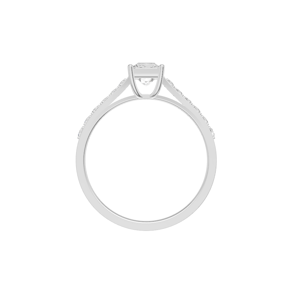 Intentional Lab Diamond silver ring for Women (SRB-AG015)