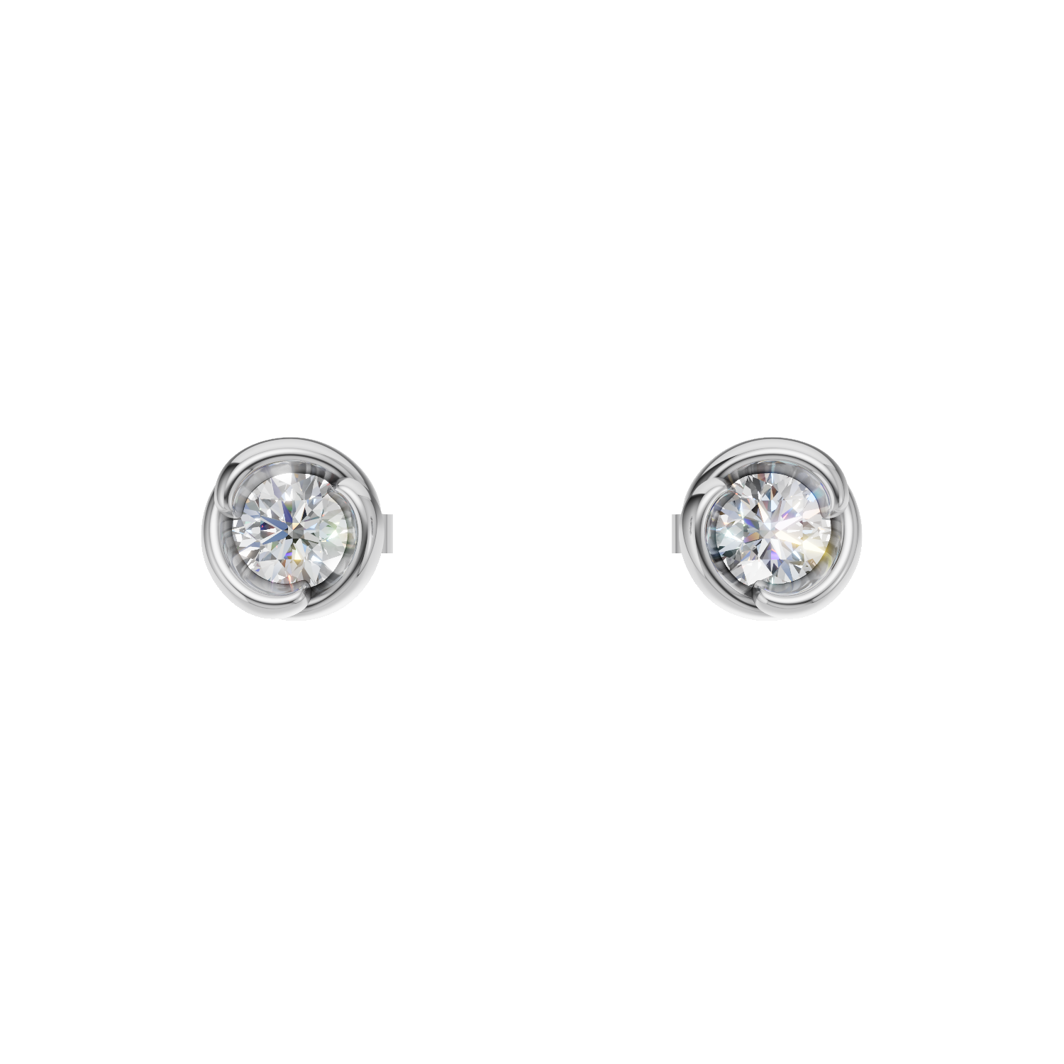 Cobalt Dreams Lab Diamond Silver Earring for Women (SES-AG009)