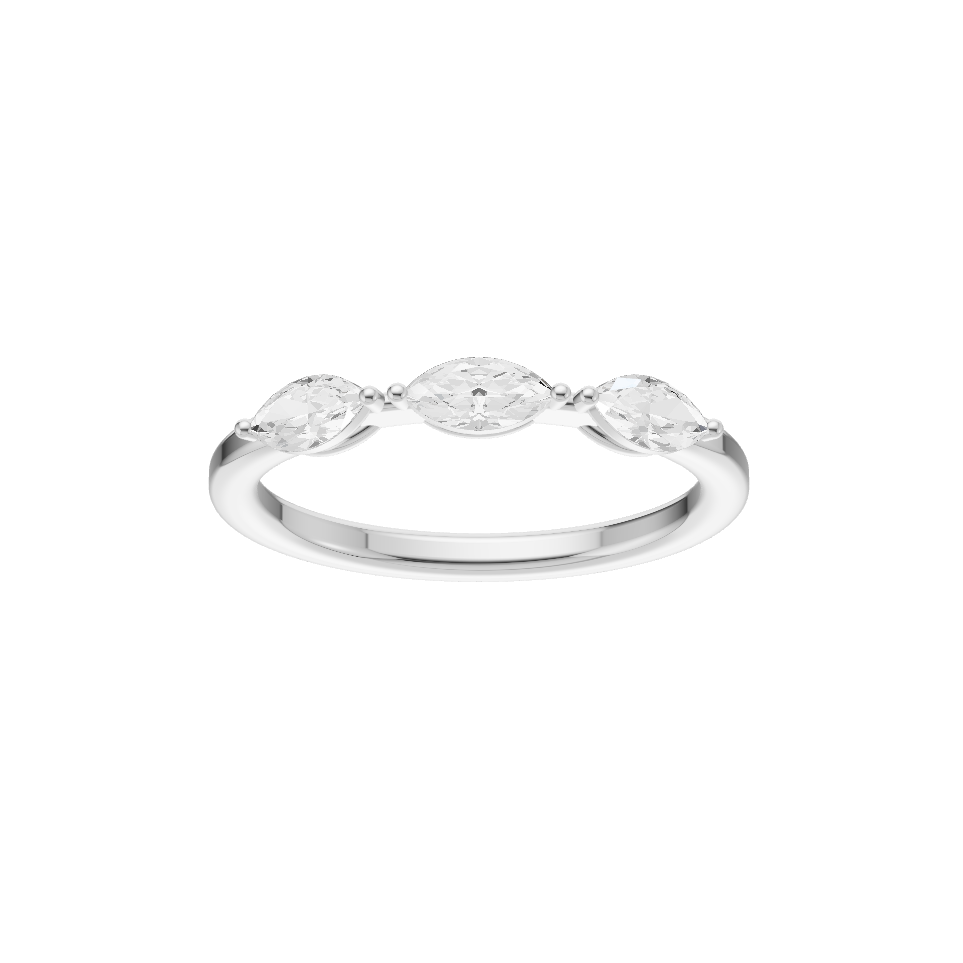 Pure bloom Lab Diamond Silver Ring for Women (SRB-AG043)