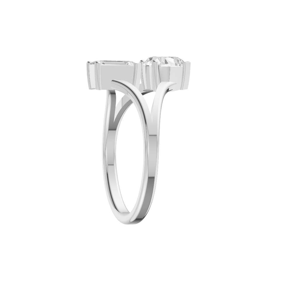 Essential Lab Diamond Silver Ring for Women (SRB-AG036)