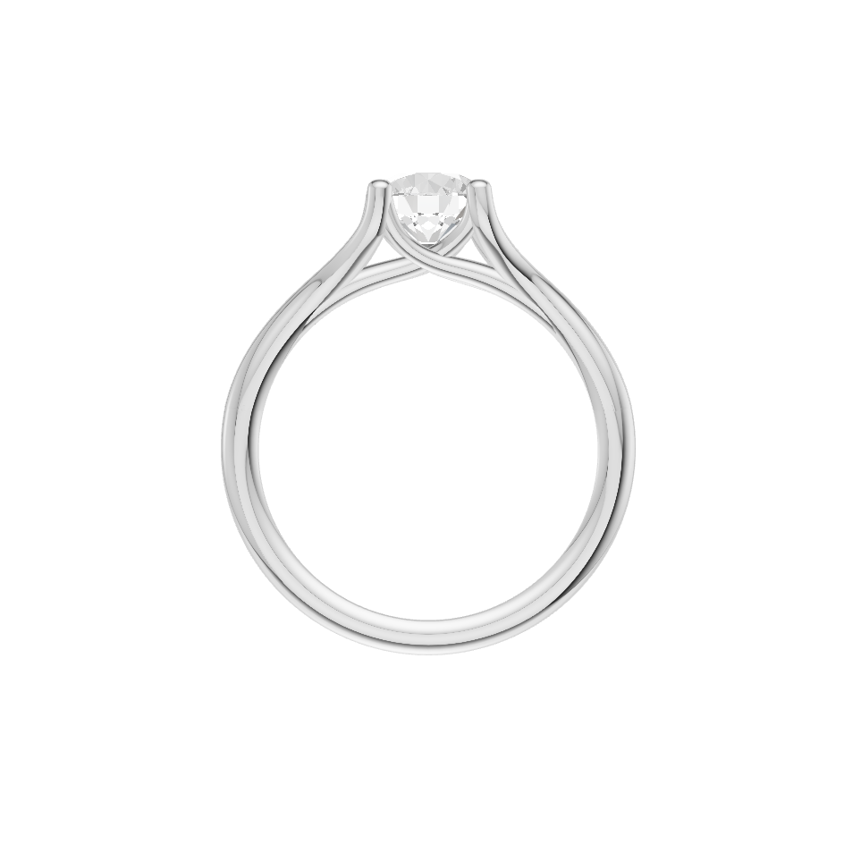 Aurora Lab Diamond Silver Ring for women (SRB-AG007)