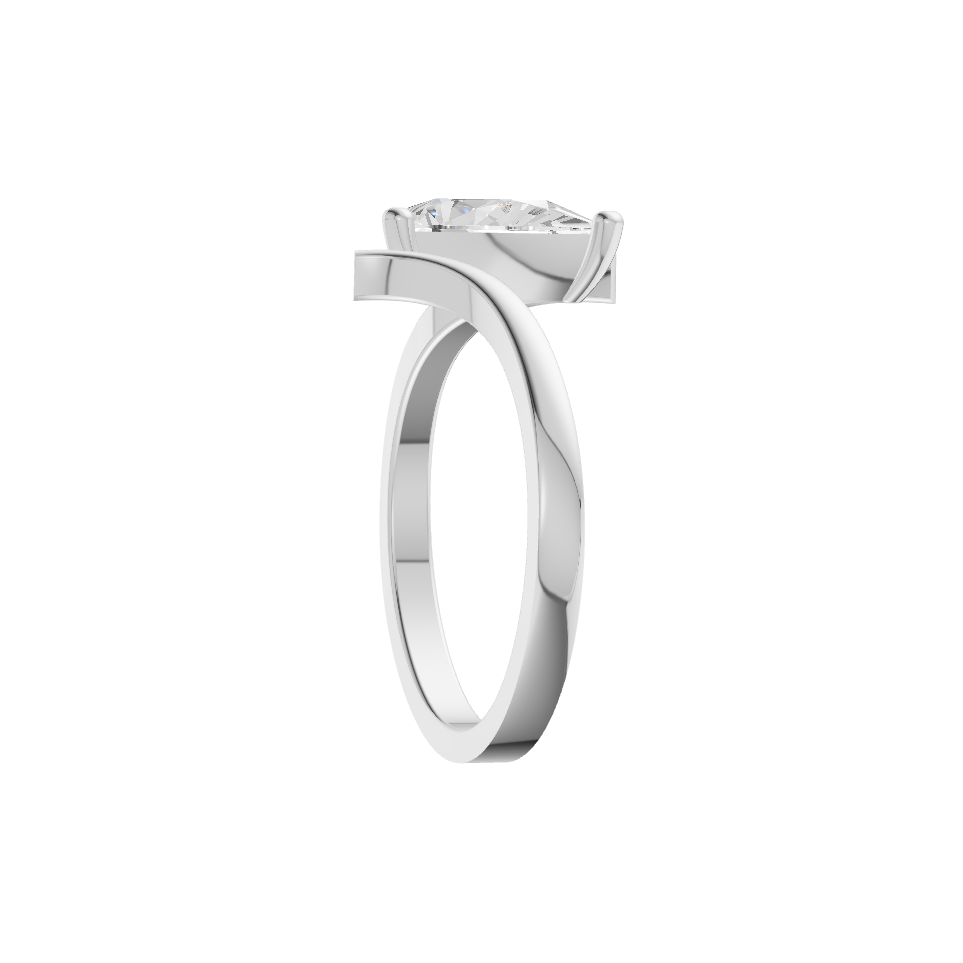 Soft shine Lab Diamond Silver Ring for Women (SRB-AG014)