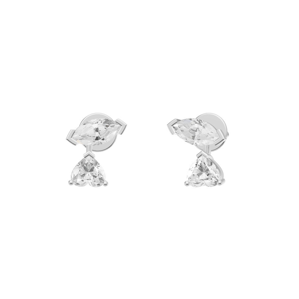 Ethereal Brilliance Lab Diamond Silver Ring for Women (SES-AG005)