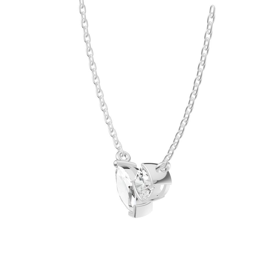 Ever pure Lab Diamond Silver Pendant for Women (SPC-AG004)