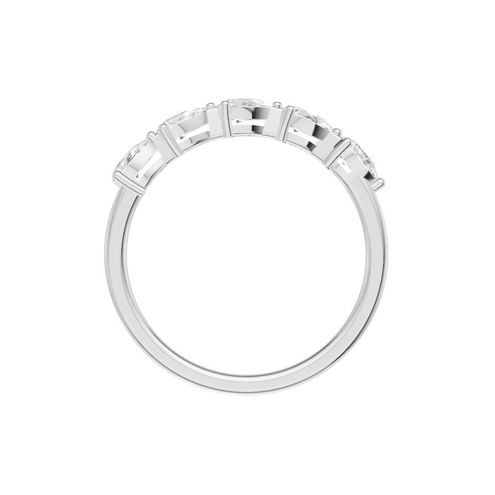 Refined Lab Diamond Silver Ring for Women (SRB-AG057)