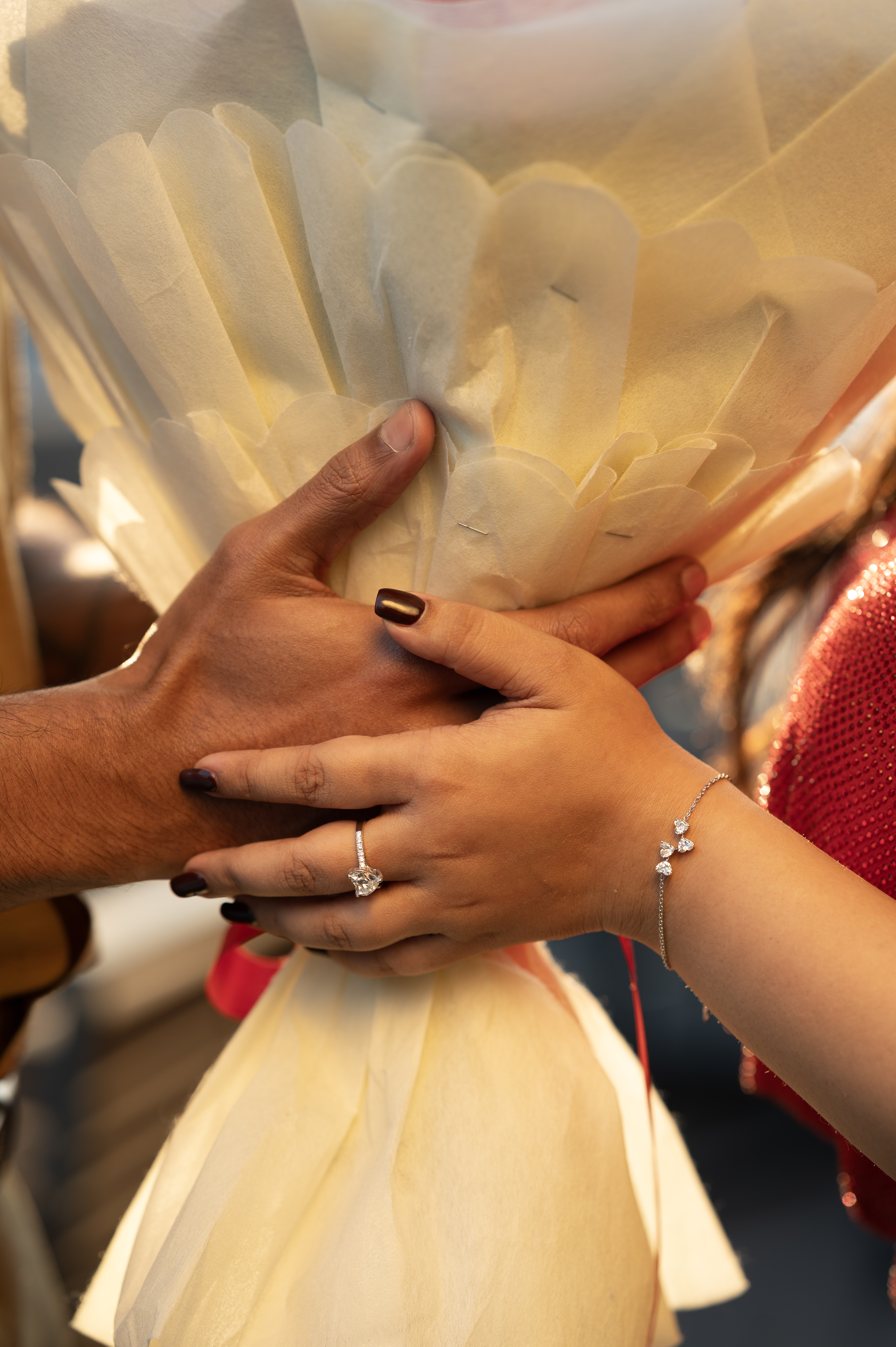 Dazzling  Lab Diamond Silver Bracelet for Women (SBL-AG001)