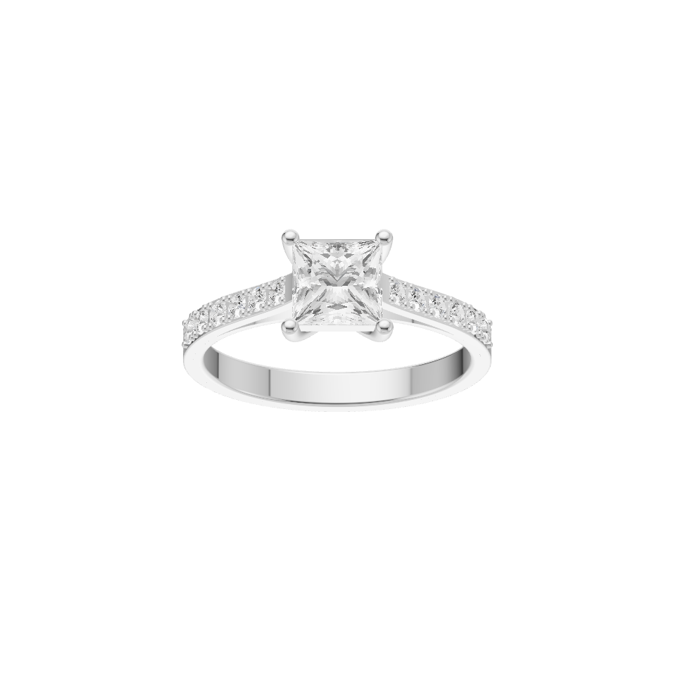 Eternal Lab Diamond silver Ring for Women (SRB-AG021)