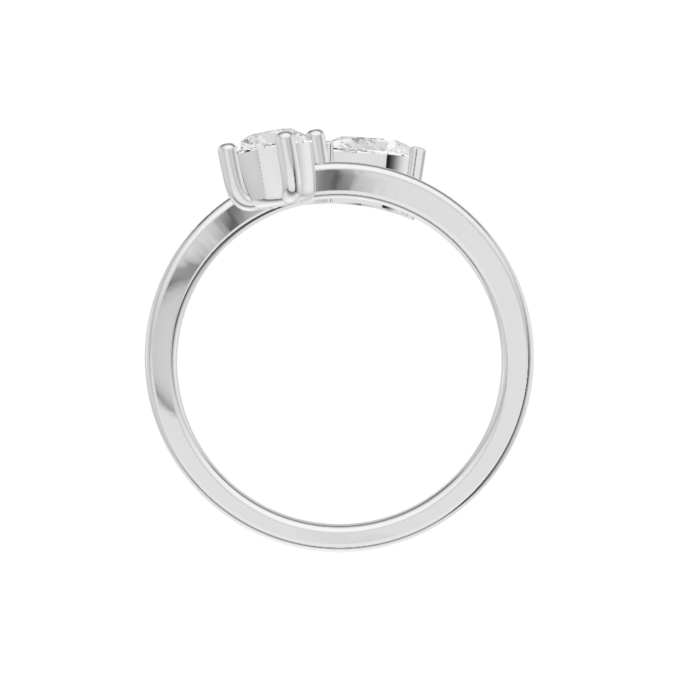 Moonlit Lab Diamond Silver Ring for Women (SRB-AG035)