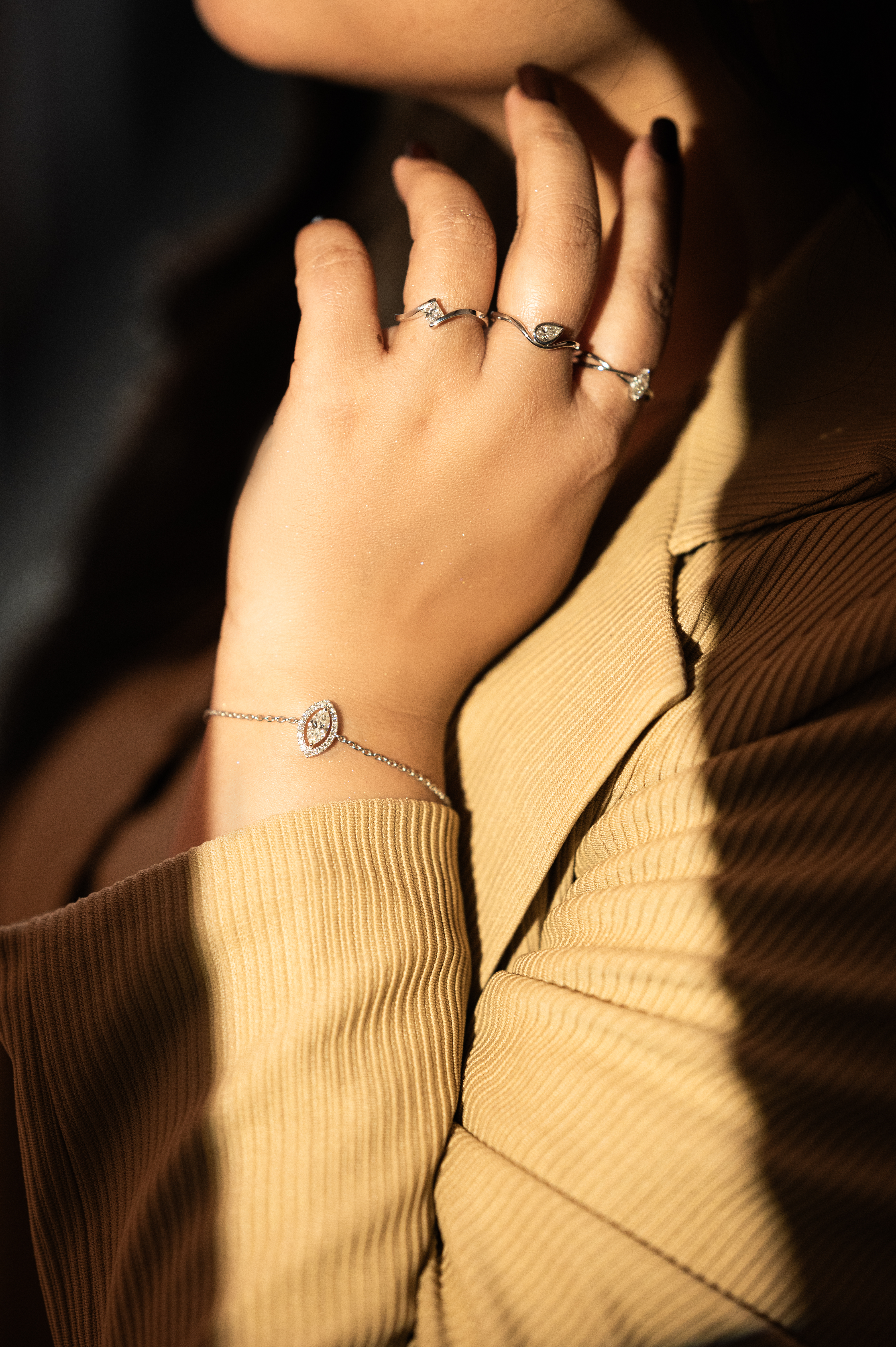 Timeless Lab Diamond Silver Ring for Women (SRB-AG005)