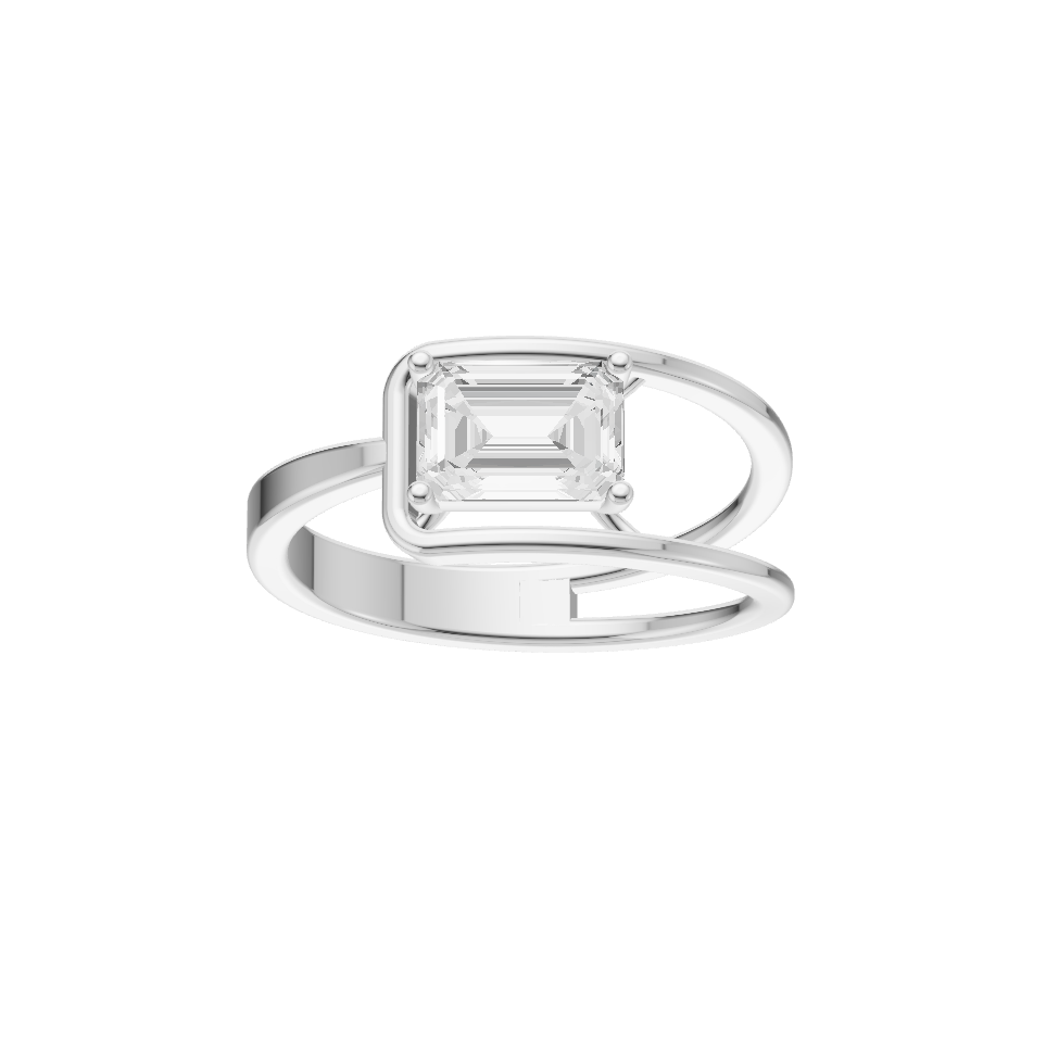 Evolved Lab Diamond Silver Ring for Women (SRB-AG010)
