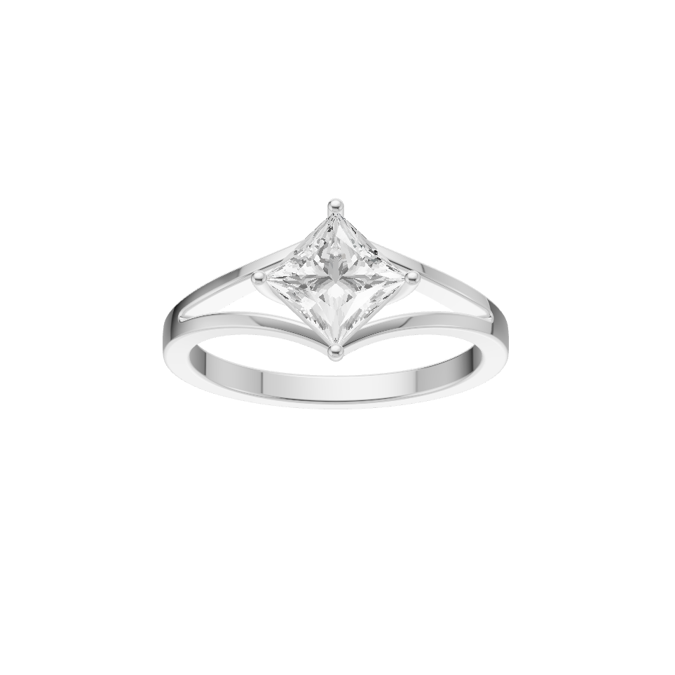 Soulful Lab Diamond Silver Ring for Women (SRB-AG008)