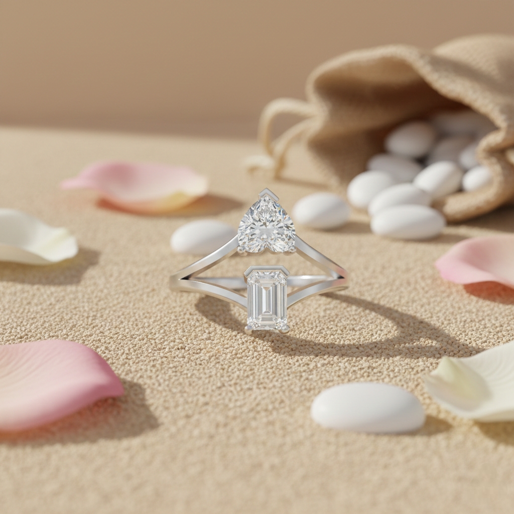 Essential Lab Diamond Silver Ring for Women (SRB-AG036)