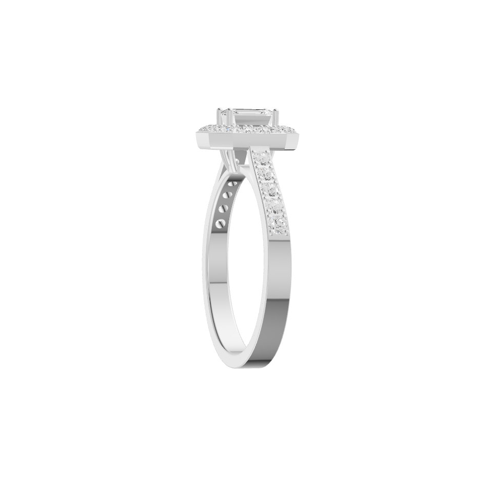 Exquisite Lab Diamond Silver Ring for women (SRB-AG017)