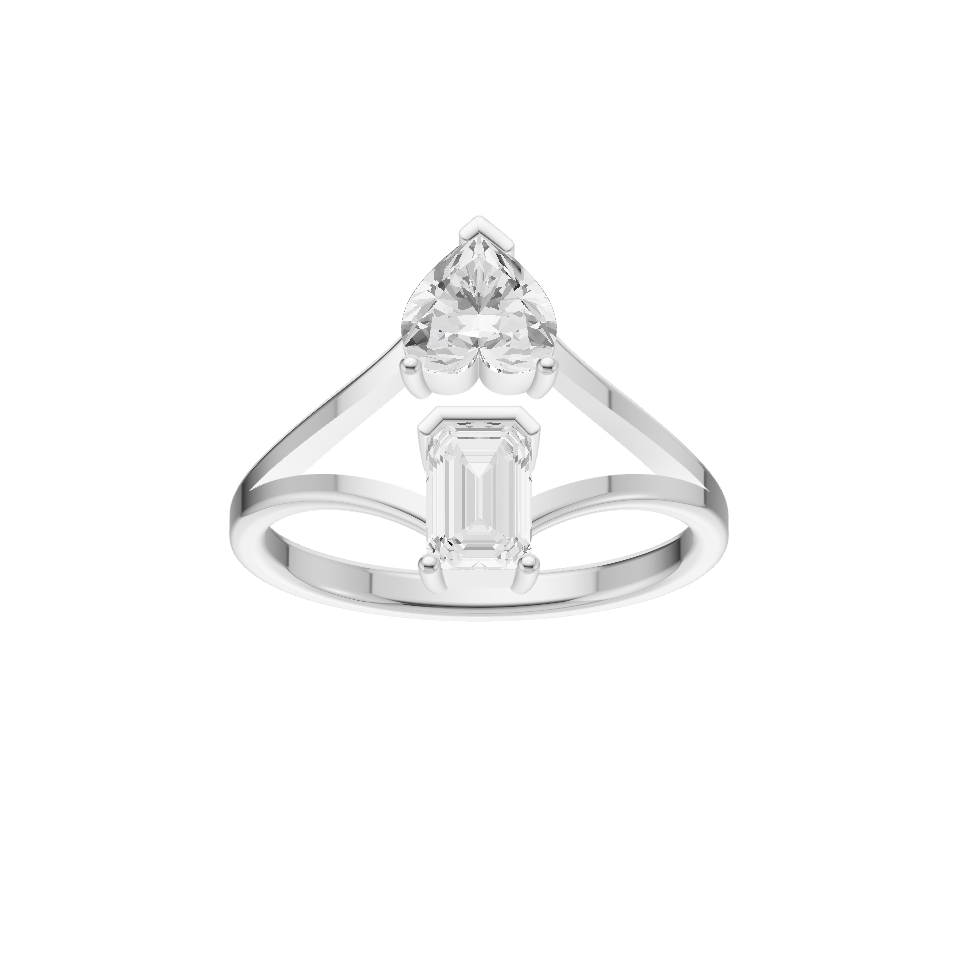 Essential Lab Diamond Silver Ring for Women (SRB-AG036)