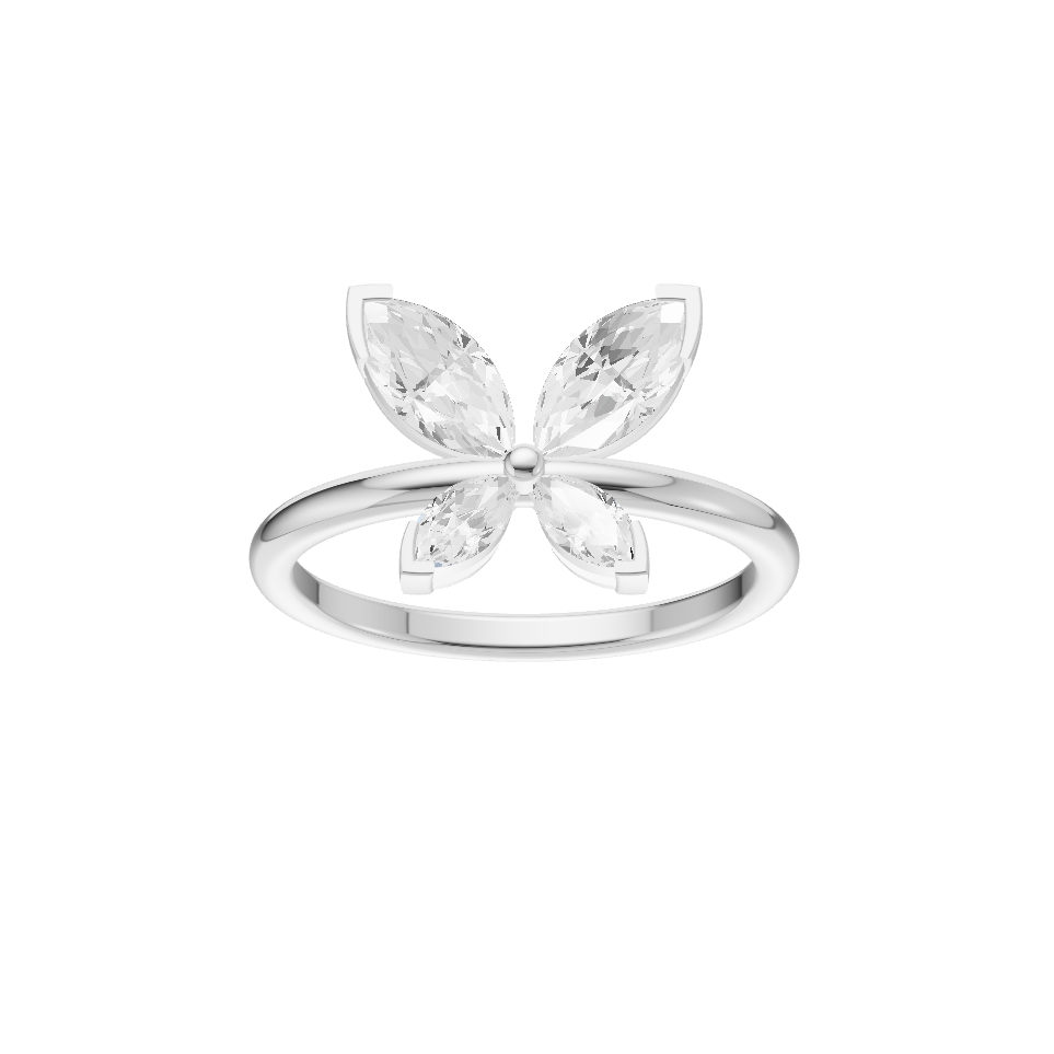 Ever Loving Lab Diamond Silver Ring for Women (SRB-AG060)