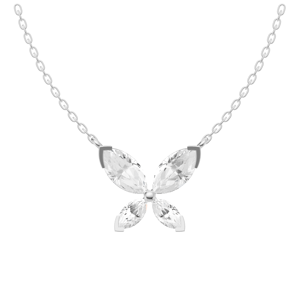 Radiant Lab Diamond Silver Pendant for Women (SPC-AG003)